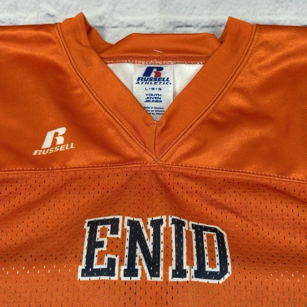 Russell Athletic Youth Sublimated Football Jersey Size L Z Route Concept Y2K #95